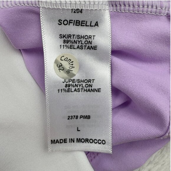 Sofibella Palm Beach 13" Skort Skirt Pickleball Tennis Golf UPF Wicking Active - Picture 10 of 16